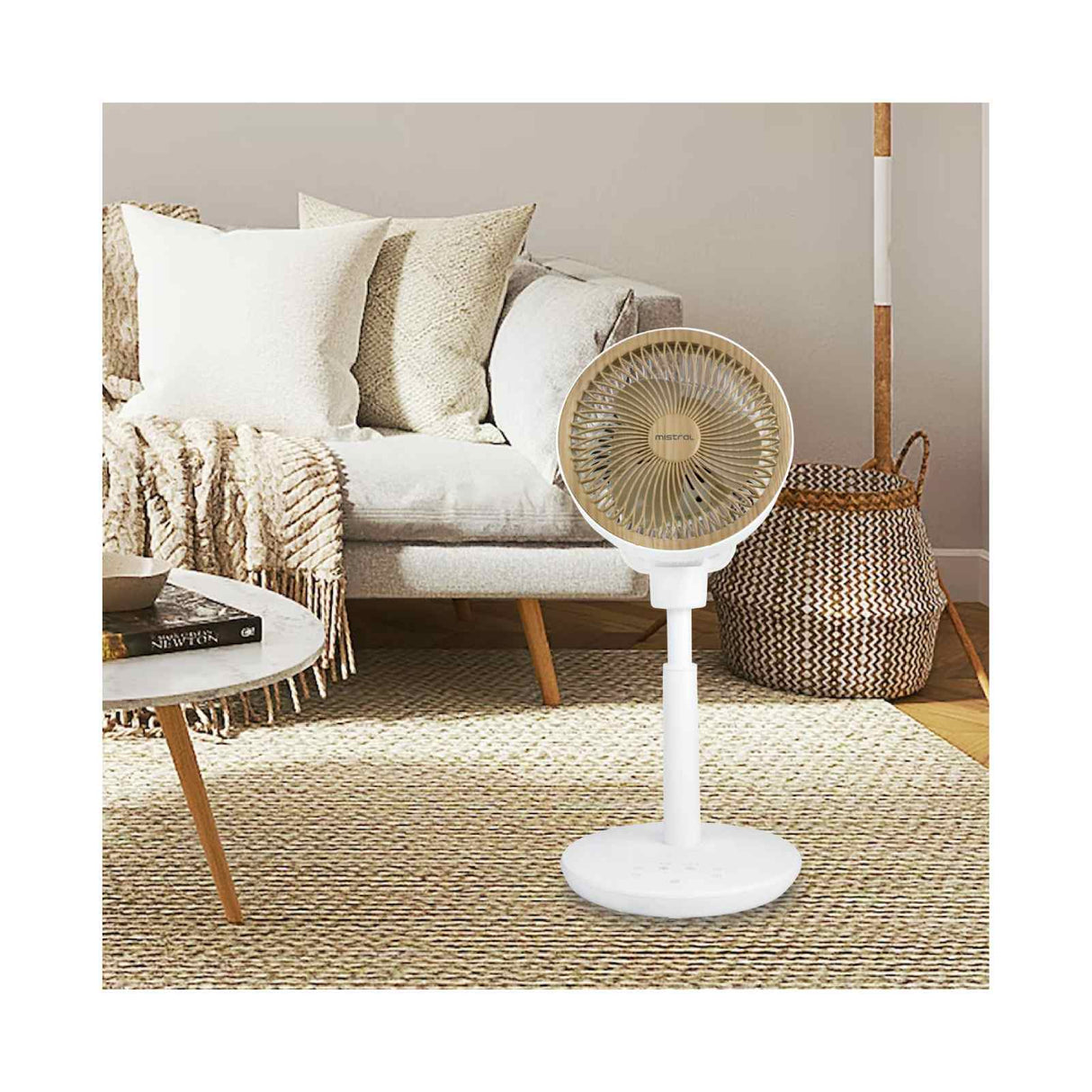 Mistral MHV708R-G Remote DC High Velocity Stand Fan 7 Inch
