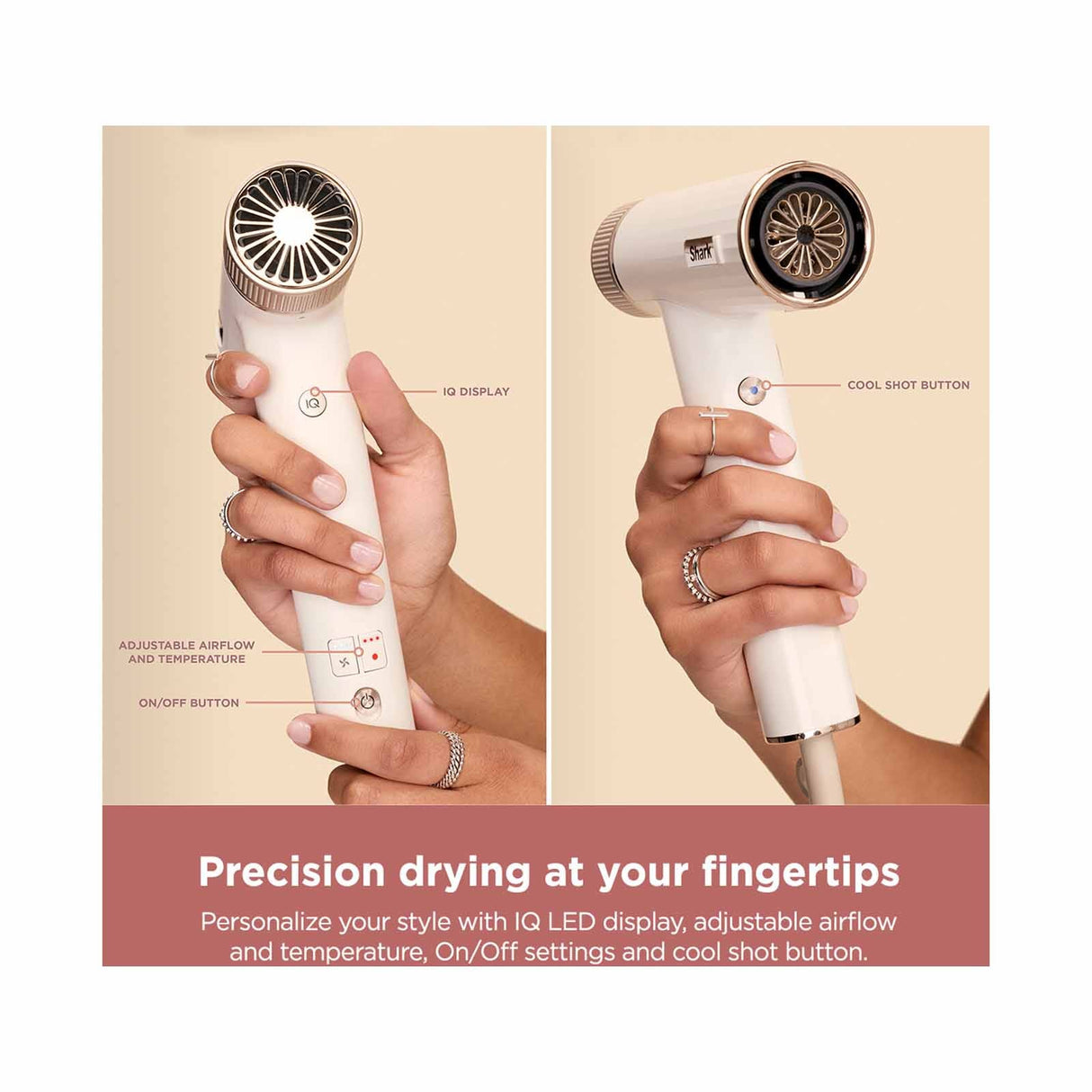 Shark HD331 | HD331SM SpeedStyle High-Velocity Hair Dryer with FrizzFighter Finishing Tool
