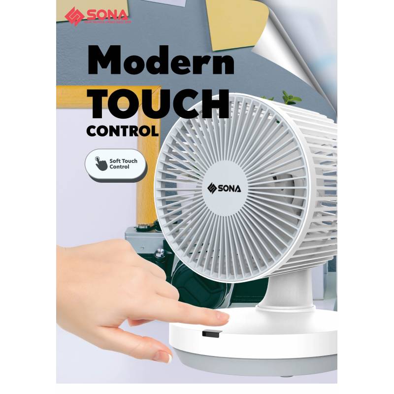 Sona STC 1322 Remote High Velocity Fan 6 Inch