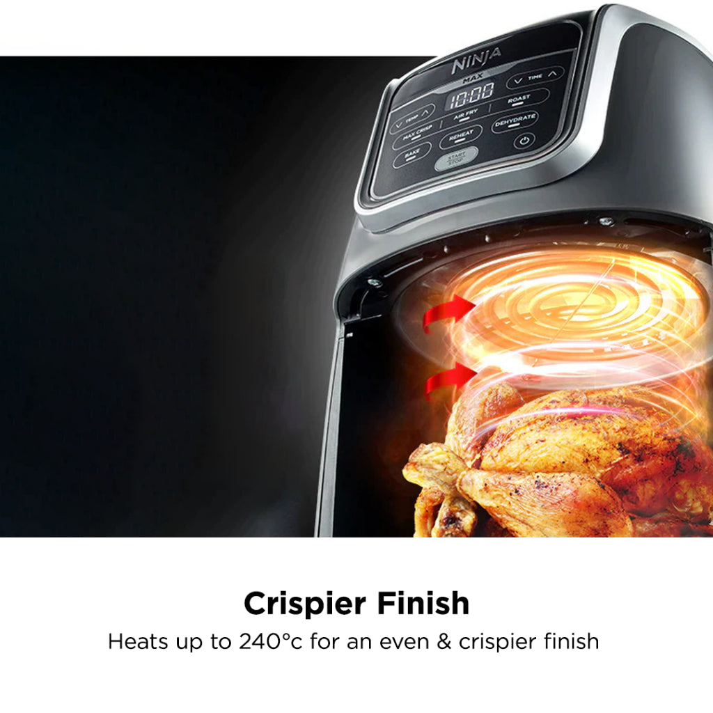 Ninja AF160 Air Fryer Max 5.2L, Digital Airfryer, Cooks, Crisps, Roasts, Bakes, Reheats and Dehydrates