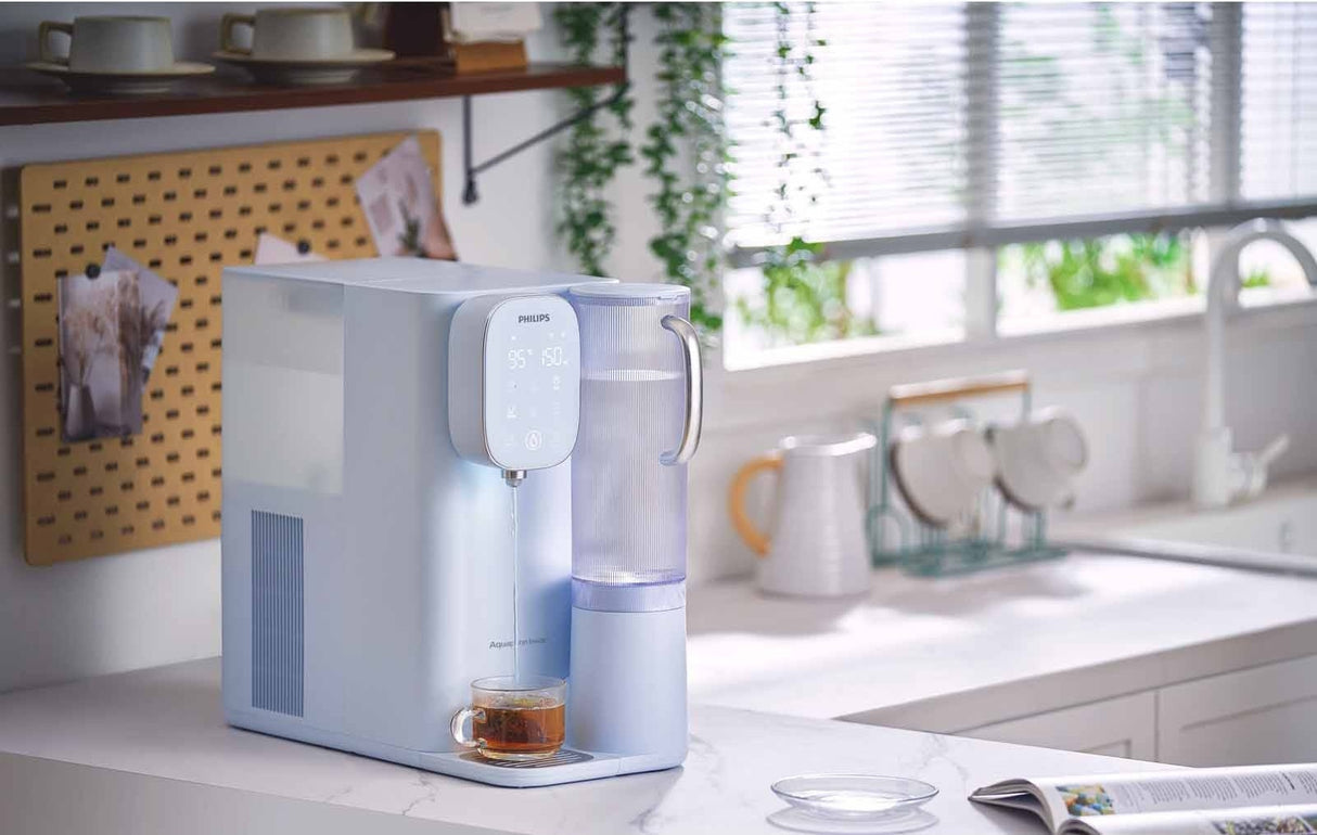 Philips ADD6912 BL/90 | ADD6912BL everse Omosis Purification RO Water Station, Hot + Cold Water Dispenser (No Installation) - Tap water tank: 5.3L capacity