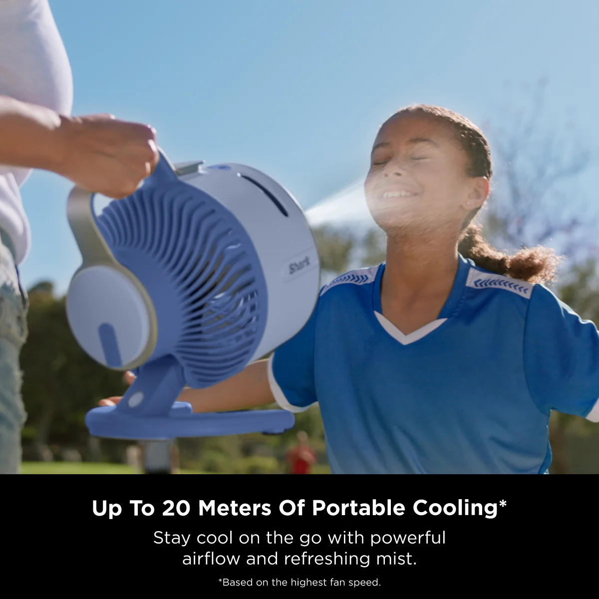 FREE NINJA THIRSTI BOTTLE Worth $59 - DW2401SM Random Color While stocks last - Shark FA050SM FlexBreeze HydroGo™ DC Portable Misting Fan - 4 Colors Available