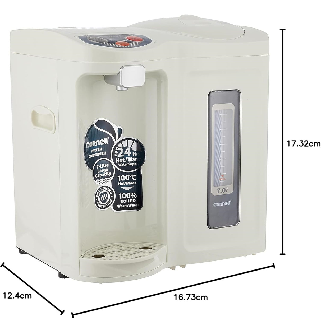 Cornell CWDE70CR Hot & Warm Water Dispenser 7L