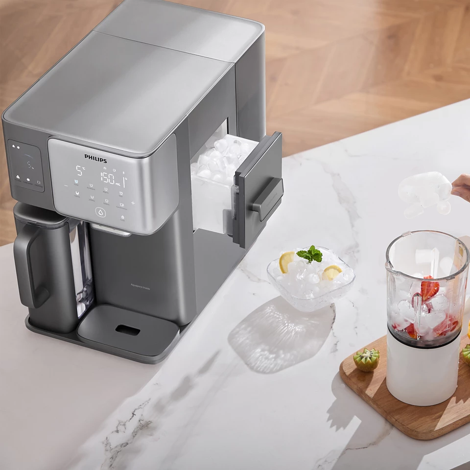 Philips ADD6922DG/90 | ADD6922 Hot and Cold Water Dispenser - RO Water Station, Purified Ice Cubes, Alkaline , Compressor-chilled water, True-boiling hot water, NASA/ESA tested Aquaporin Inside™ technology