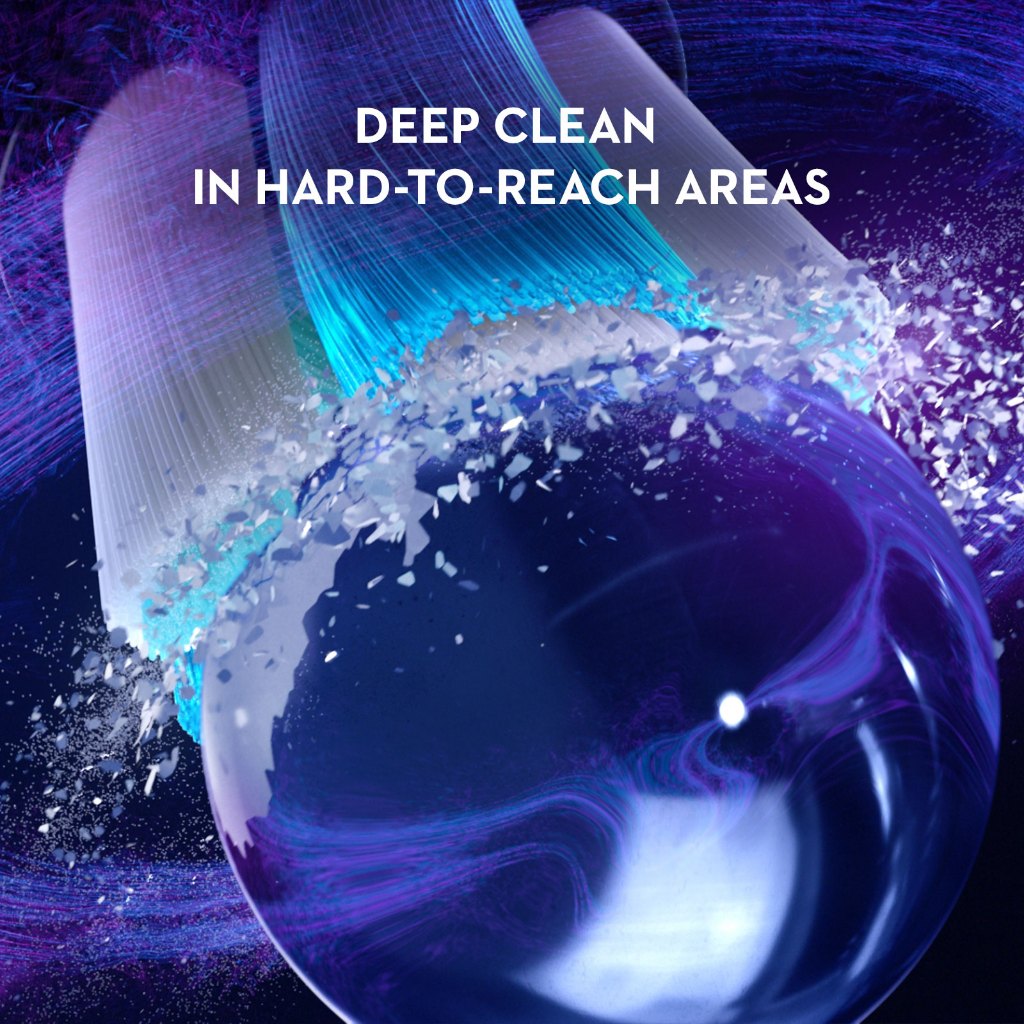 Oral-B IO Series 3 Electric Toothbrush iO3 3-Modes Refill Change Indicator Ultimate Clean Blue Powered by Braun