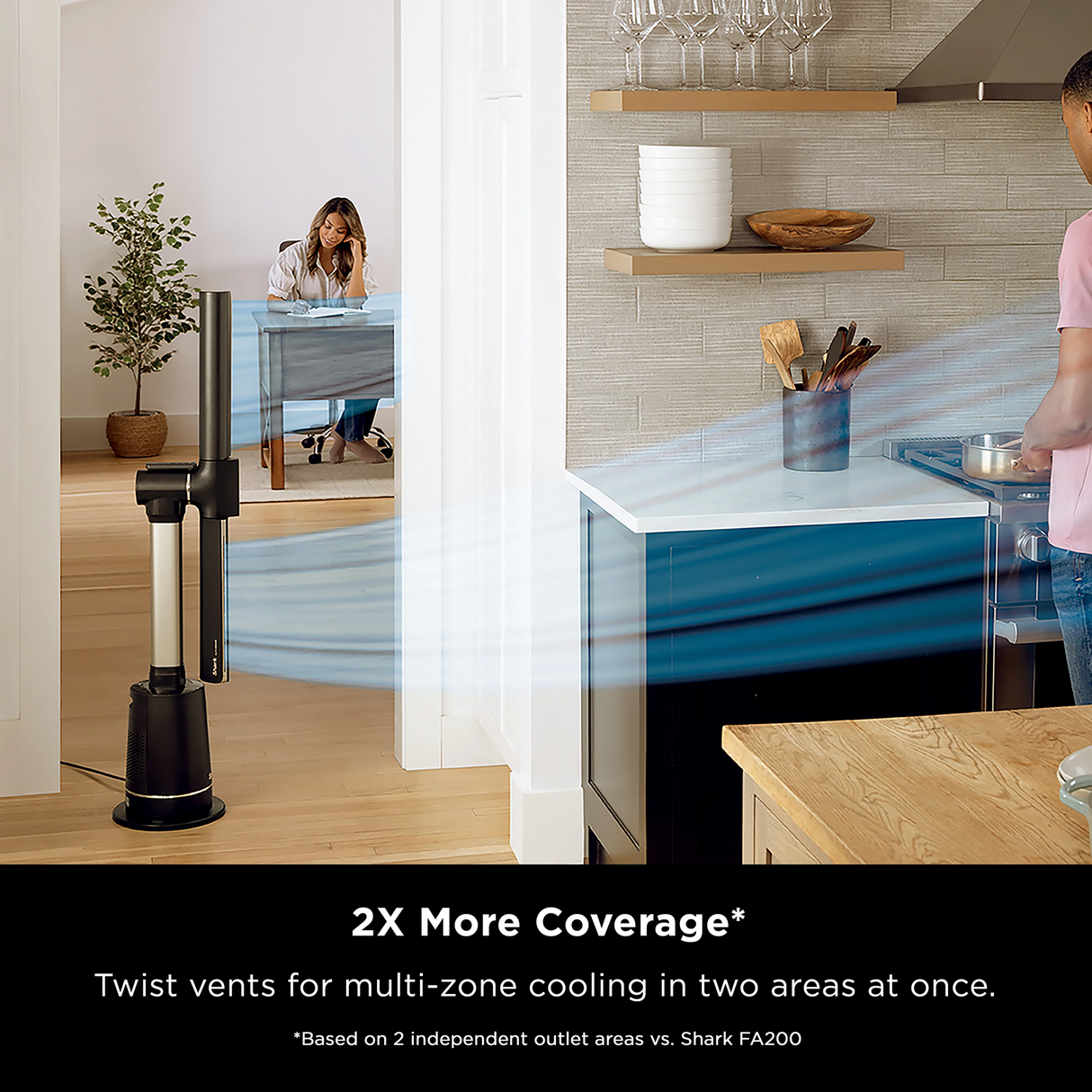 Shark TurboBlade™ TF200 | TF200SM Ultra-Customizable Bladeless DC Tower Fan - 2 Colors available