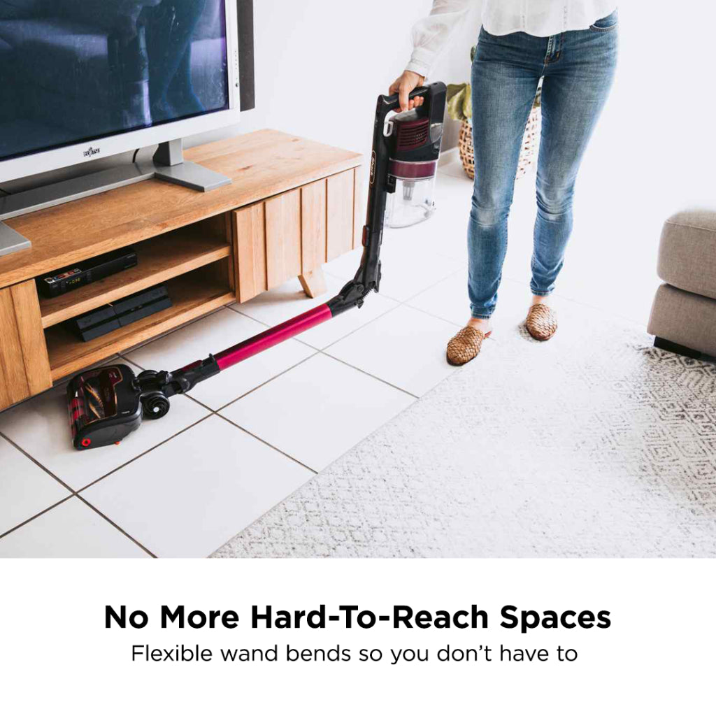 Shark IZ202 Cordless Stick Vacuum Cleaner with Anti Hair Wrap, Up To 40 mins run-time, Self cleaning brush, LED lights