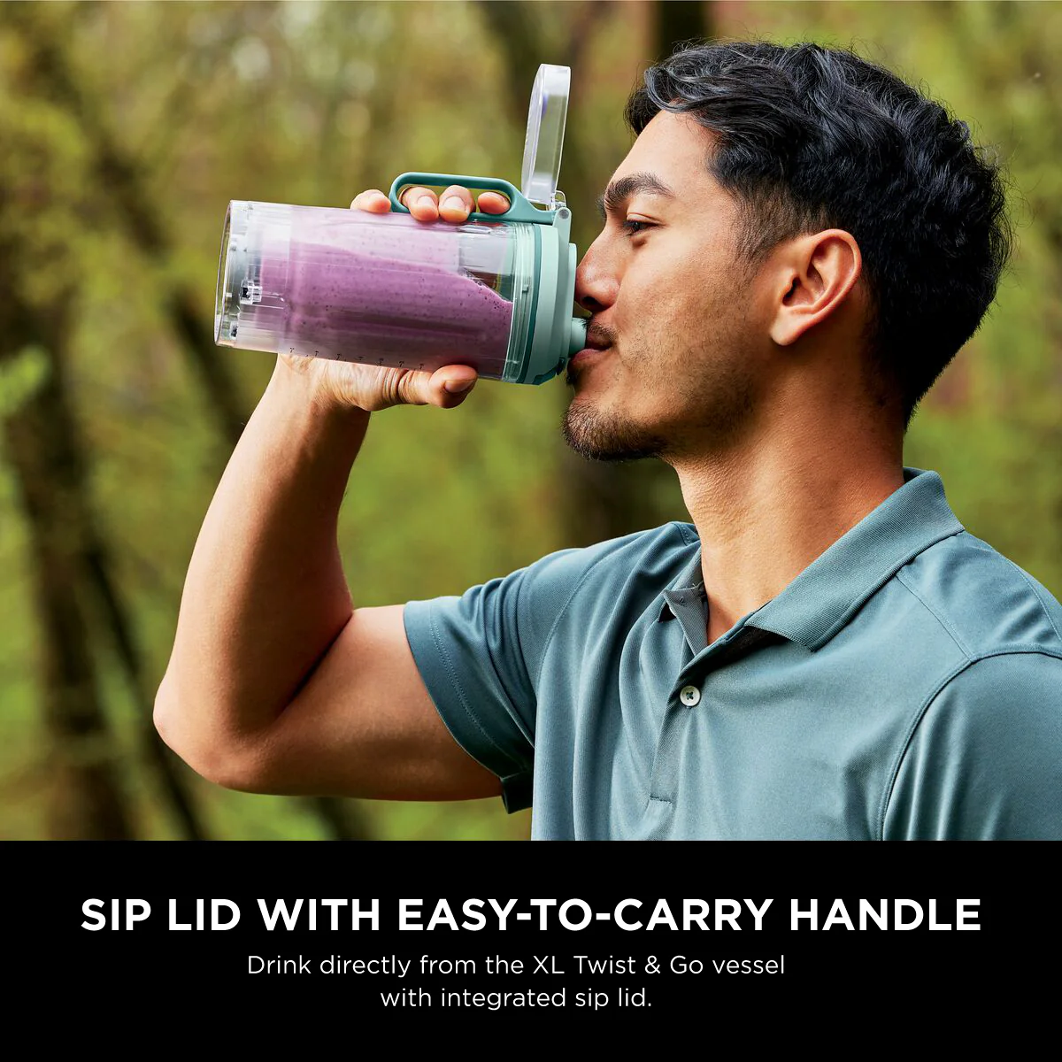 Ninja BC251SM | BC251 Blast Max Portable Blender, 650ml, Rechargeable, Crushes Ice, lightweight, BPA Free