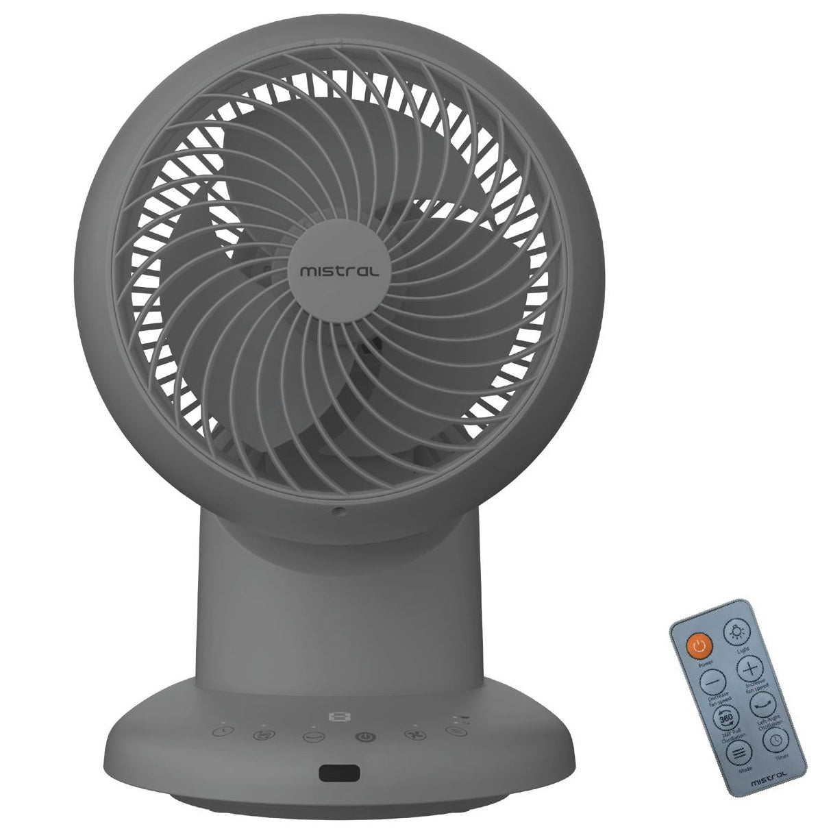 Mistral MHV603DR DC High Velocity Desk Fan With Remote 6 Inch
