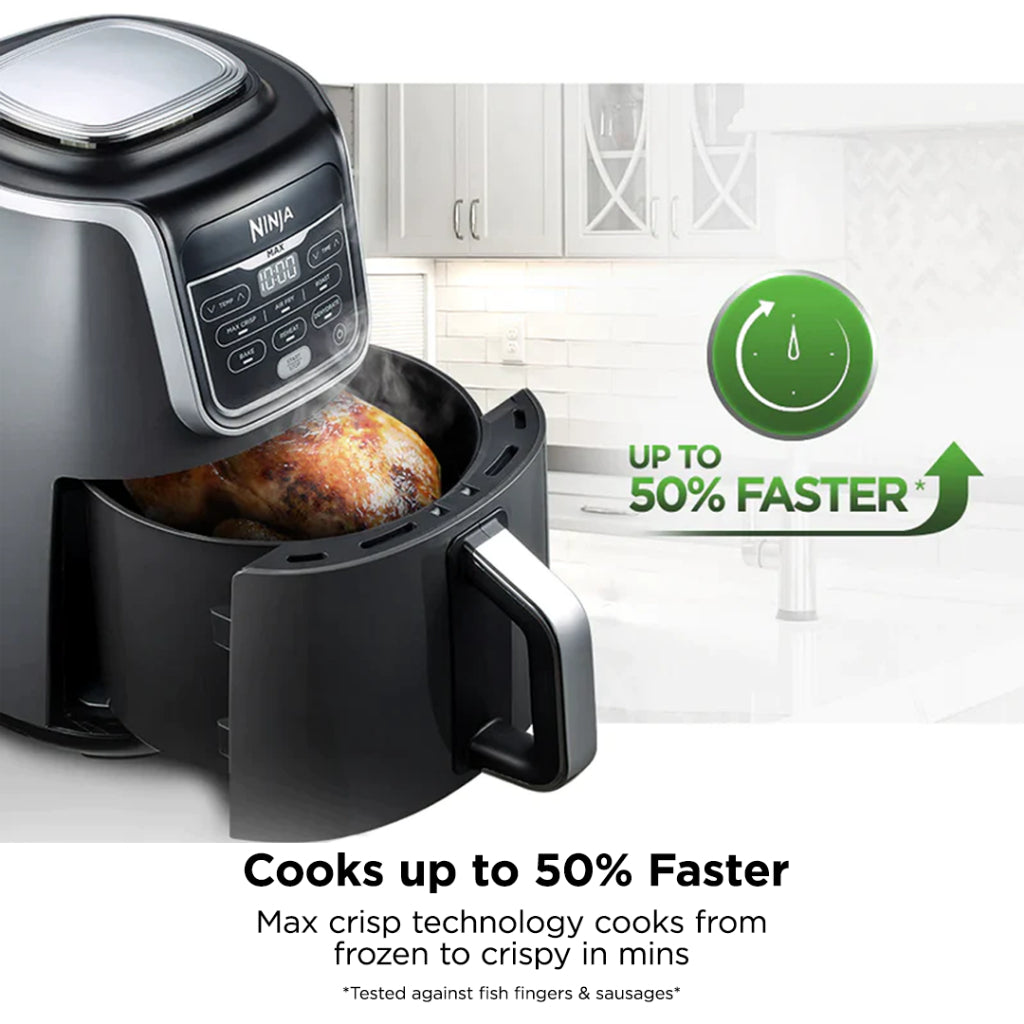Ninja AF160 Air Fryer Max 5.2L, Digital Airfryer, Cooks, Crisps, Roasts, Bakes, Reheats and Dehydrates