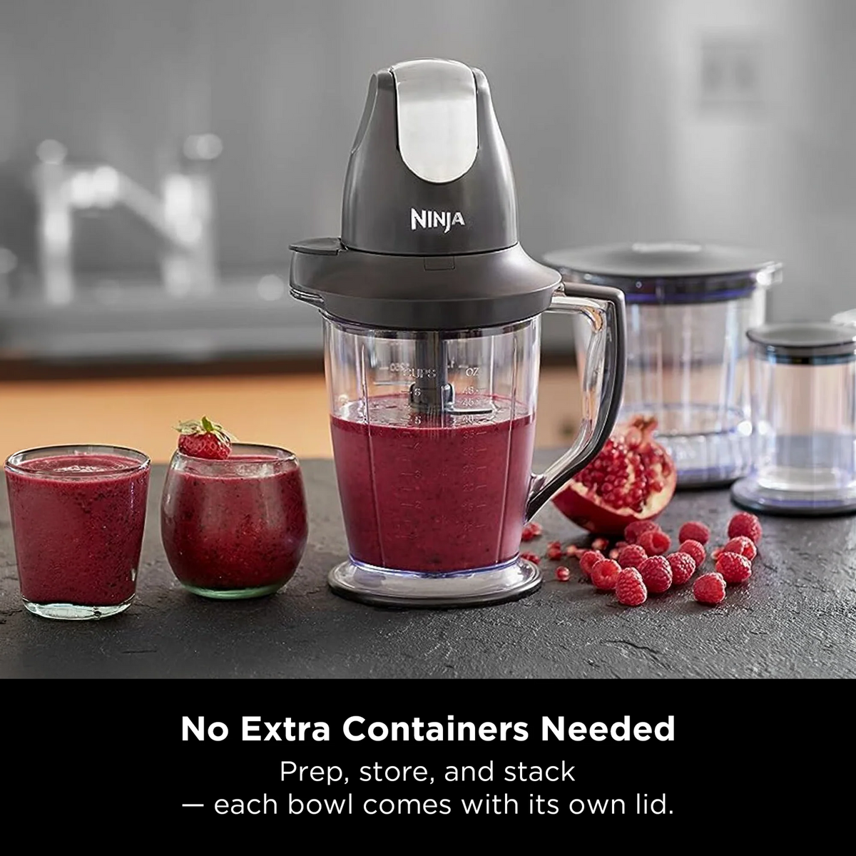 Ninja QB1004SM Master Prep Food Processor 500W