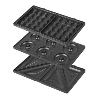 Cornell CSME1105S | CSM-E1105S 3-in-1 Waffle, Donut and Sandwich Maker Non-Stick Coating Plate