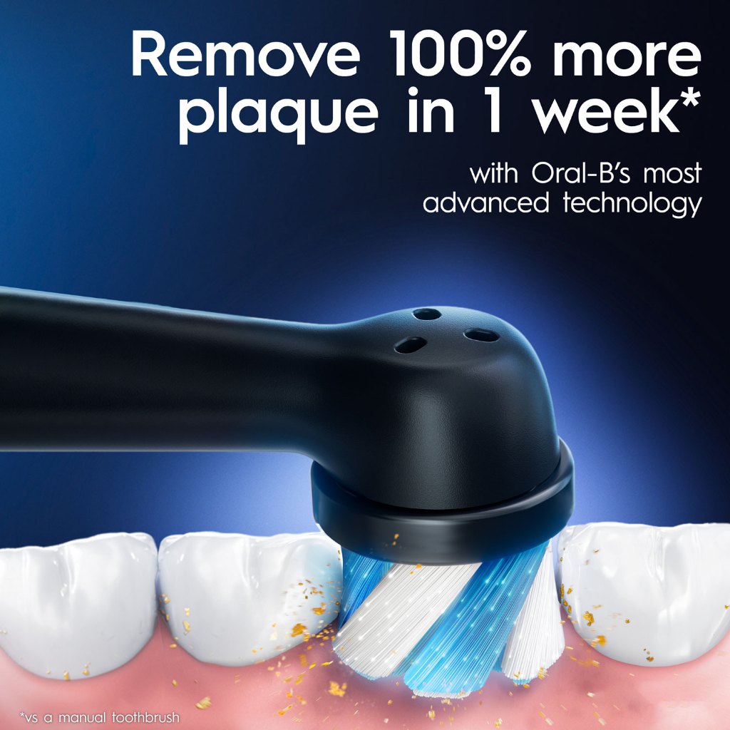 Oral-B IO Series 3 Electric Toothbrush iO3 3-Modes Refill Change Indicator Ultimate Clean Blue Powered by Braun