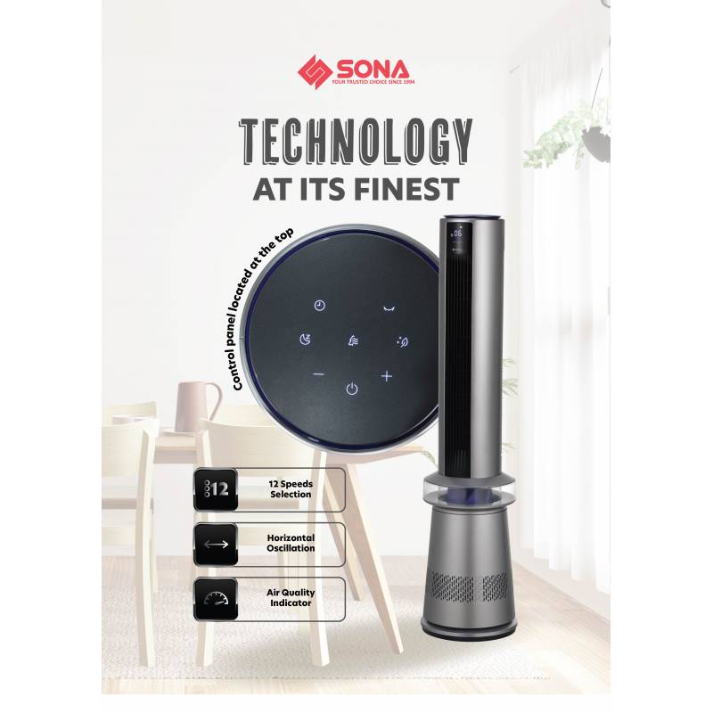 Sona SAPR 8020DC | SAPR8020DC Air Purifying DC Fan