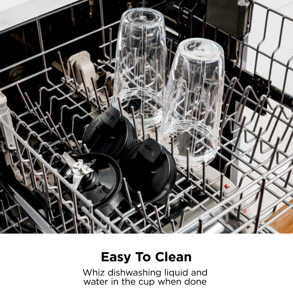 Ninja BL450 Personal Blender,Pro-Extractor Blades,2 On the Go Cups,500ml & 600ml,BPA Free,Recipe Book & powerful 900W