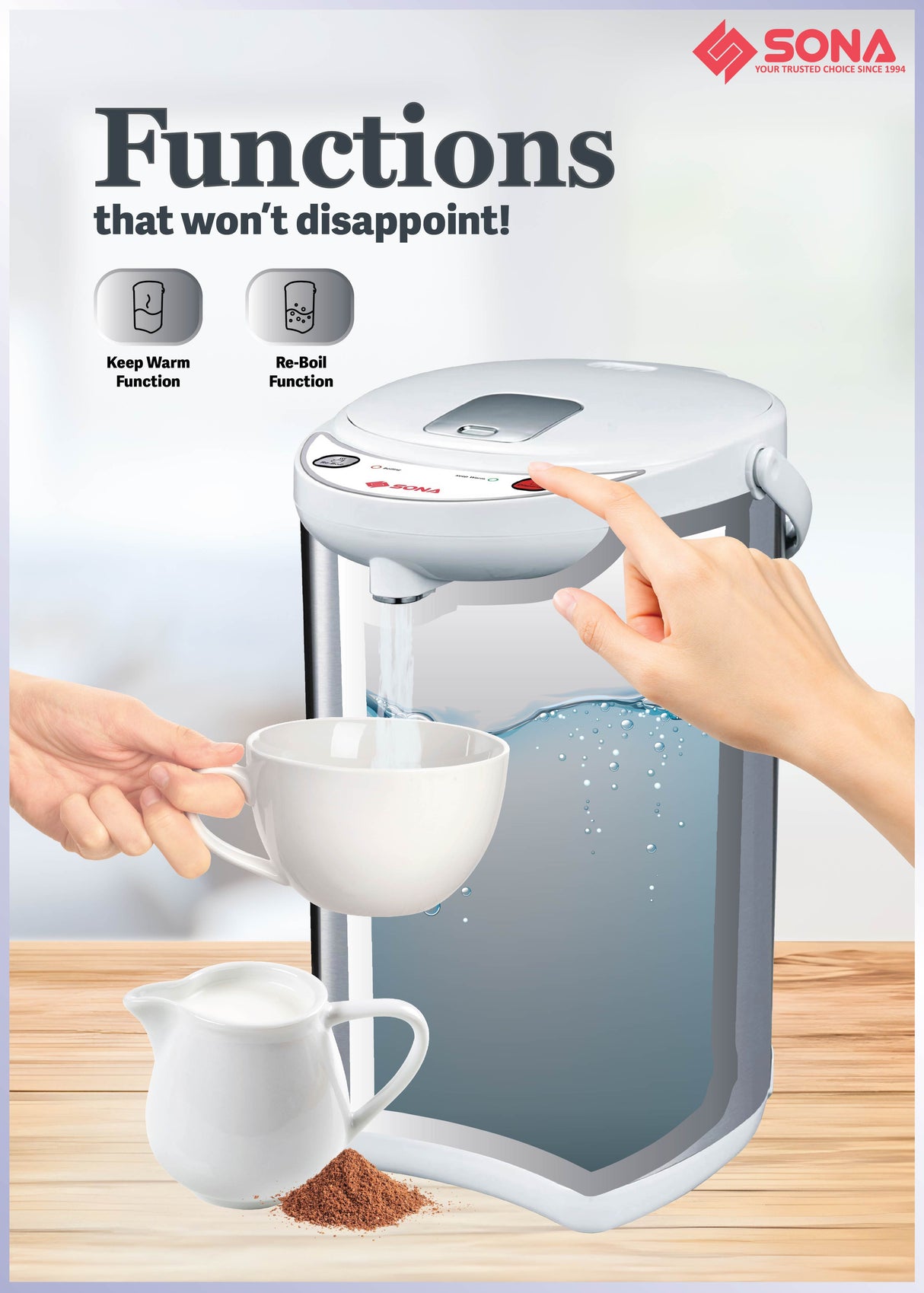 Sona SAP 965 Electric Airpot 5L