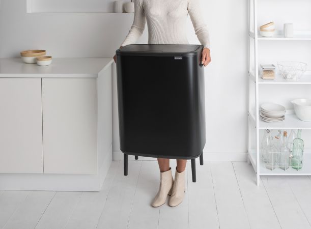 Brabantia Bo Touch Bin Hi with 2 Inner Bucket, 2 x 30 Litres - BBT 130601 | BBT 130625