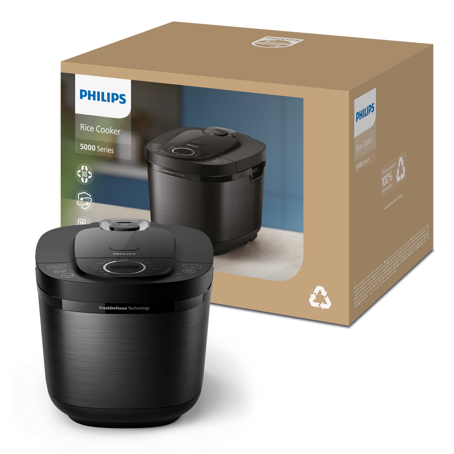 Philips HD4814/31 | HD4814 5000 Series Digital Rice Cooker 1.8L