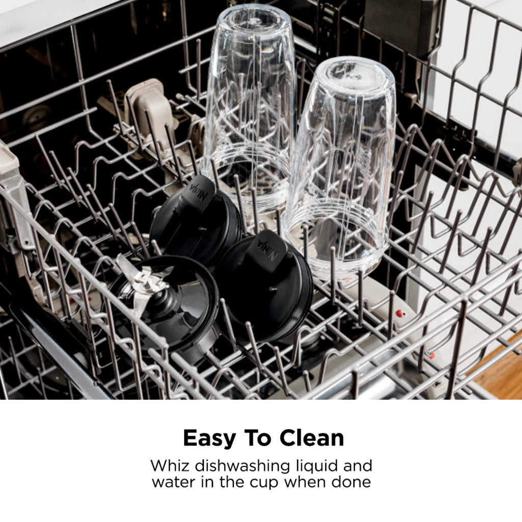 Ninja BN500 Nutri Blender Pro, Auto-iQ & Pro Extractor Blade , 3 On the Go cups, 1000W motor Crush Ice, Smoothie maker