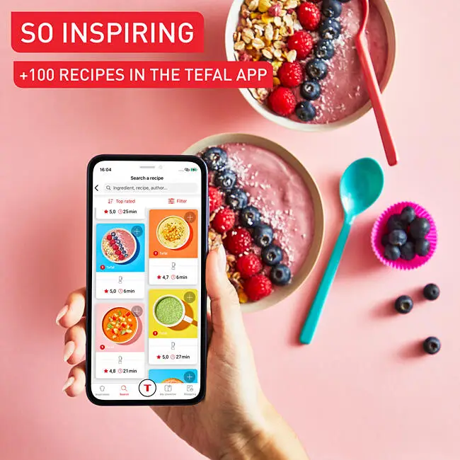 Tefal BL19H4 BlendUp Personal Blender – Removable blades, 2 dishwasher safe BPA-free Tritan jars, 1000W, 8 auto programs