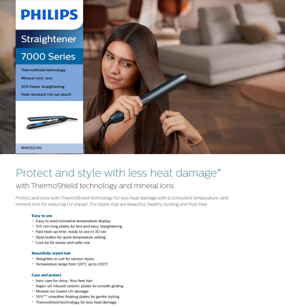 Philips BHS732/00 Hair Straightener 7000 Series