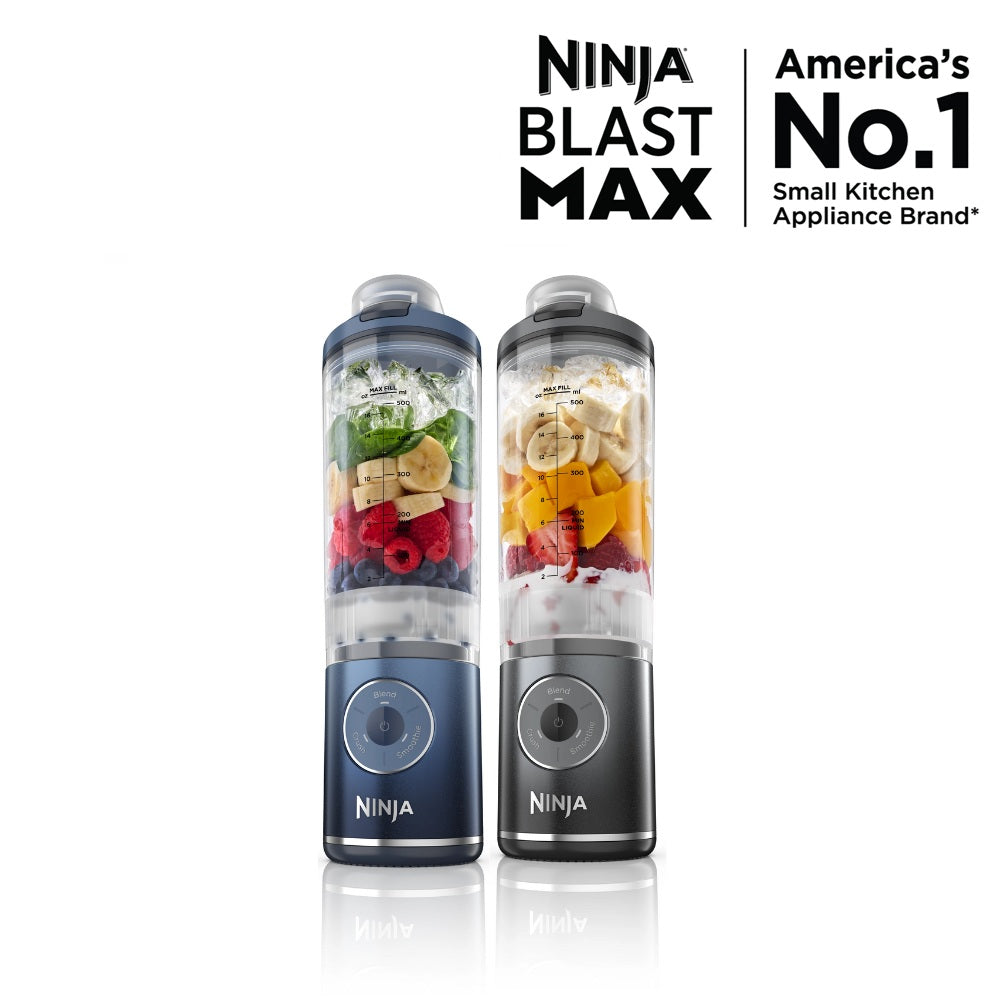 Ninja BC251SM | BC251 Blast Max Portable Blender, 650ml, Rechargeable, Crushes Ice, lightweight, BPA Free