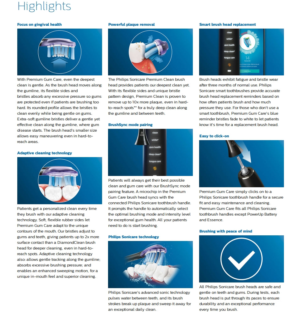 Philips HX9052/67 Sonicare G3 Premium Gum Care Standard Sonic Toothbrush Heads