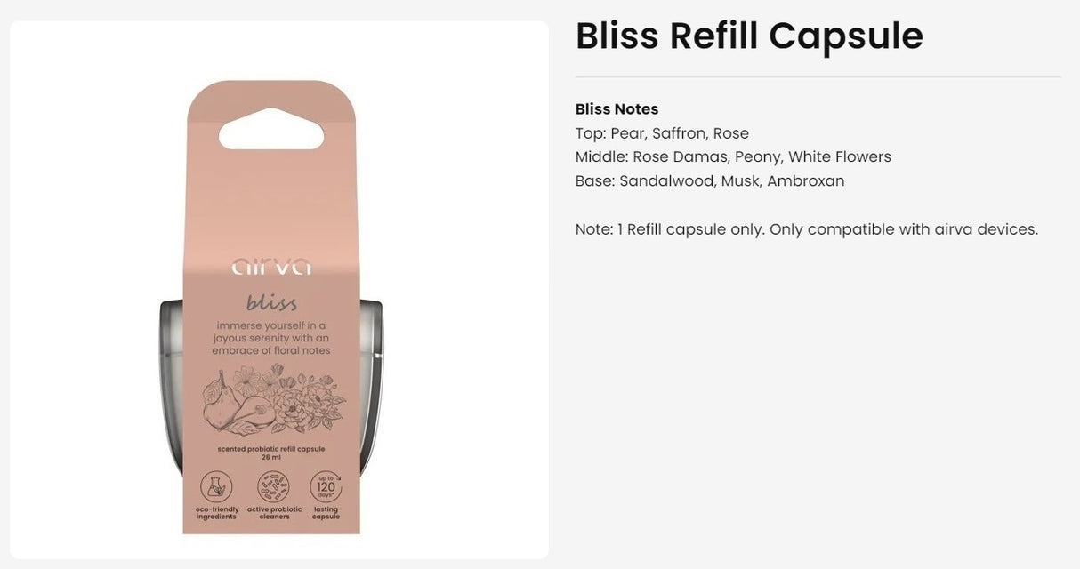 Airva Refill Capsule 26ml (3 Scent Available)