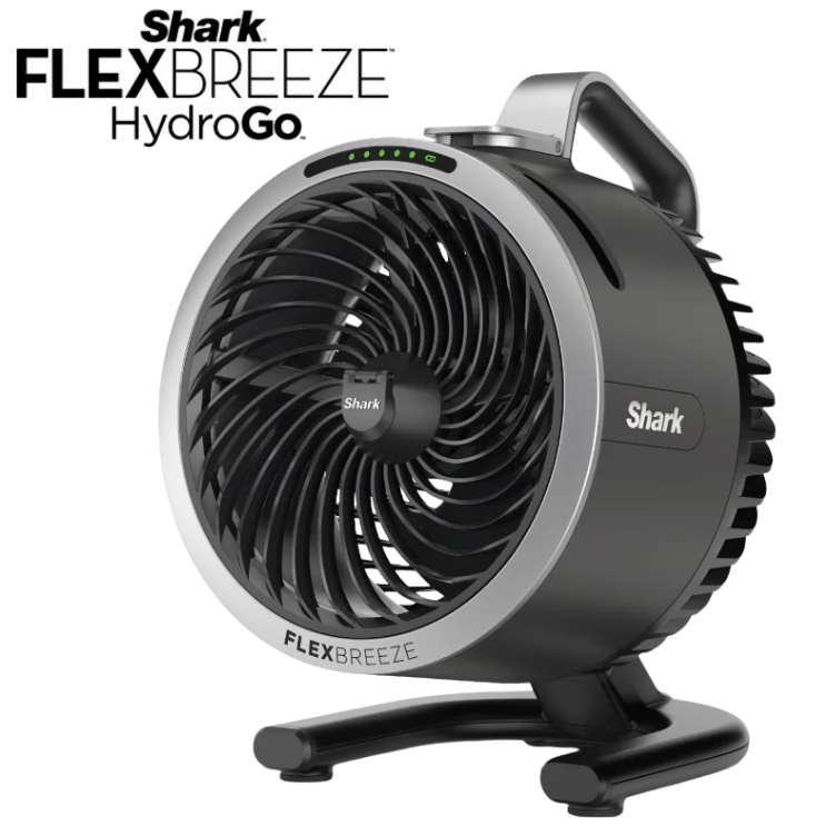 FREE NINJA THIRSTI BOTTLE Worth $59 - DW2401SM Random Color While stocks last - Shark FA050SM FlexBreeze HydroGo™ DC Portable Misting Fan - 4 Colors Available