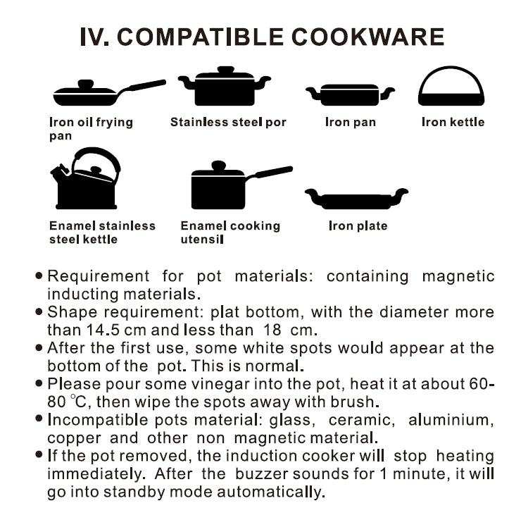 Mayer MMIC1619 Induction Cooker with Stainless Steel Pot