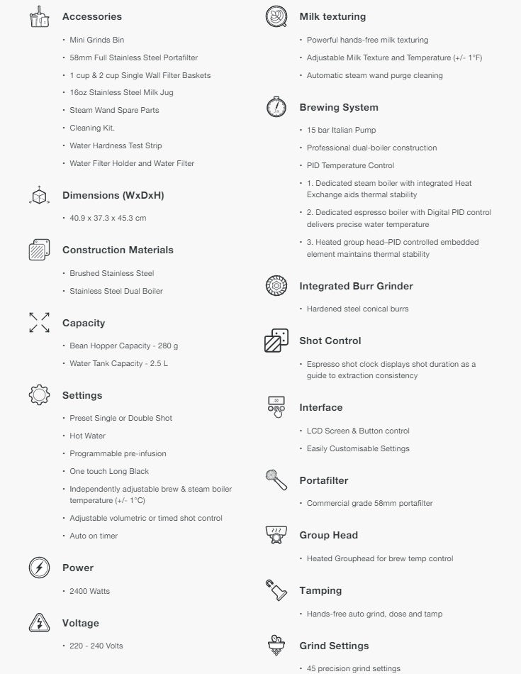 Breville BES980 | BES980BSS the Oracle Espresso Coffee Maker - 3 Pin Plug with Safety Mark, 1 Year Breville Warranty