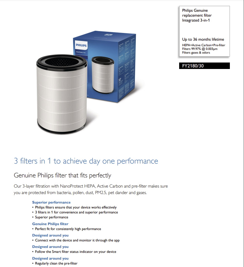 Philips FY2180/30 Nanoprotect Air Purifier Filter Series 3
