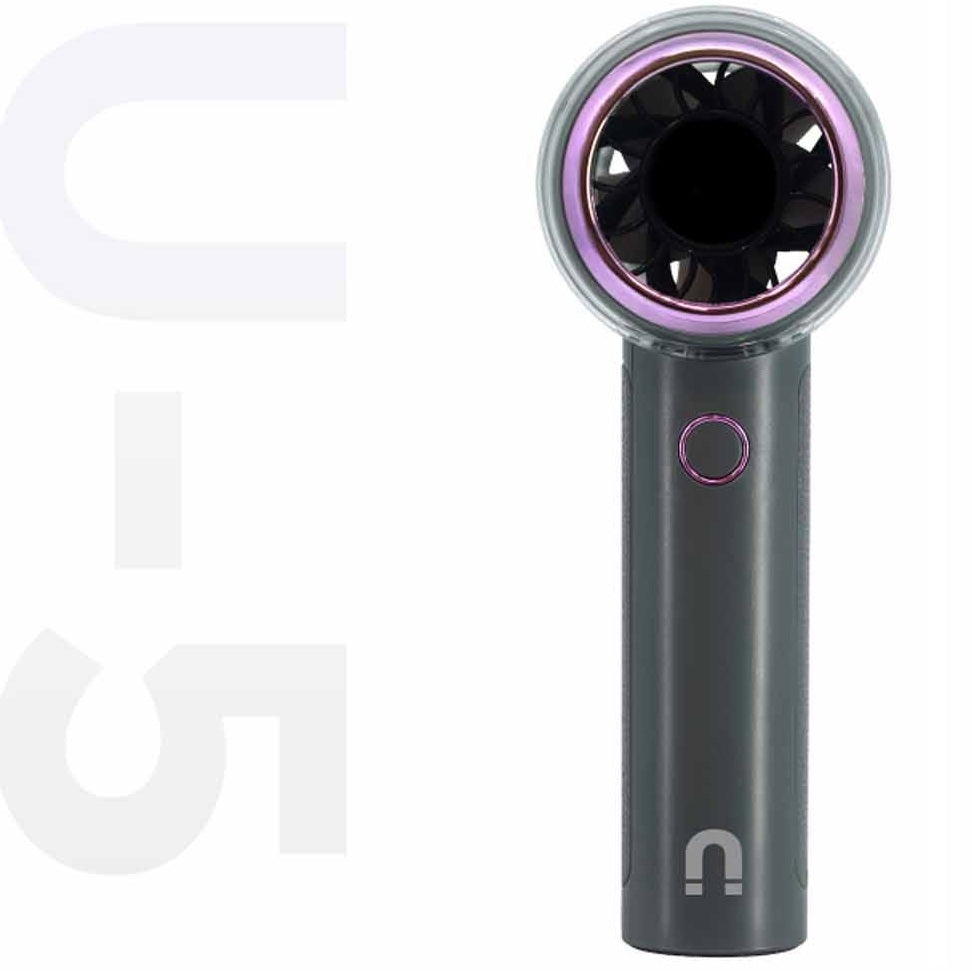 NNIO U-5 High Speed Portable Handheld Fan 6W with LED Diplay, Plastic Blade, 100 Speeds - 2 Colors Options Available
