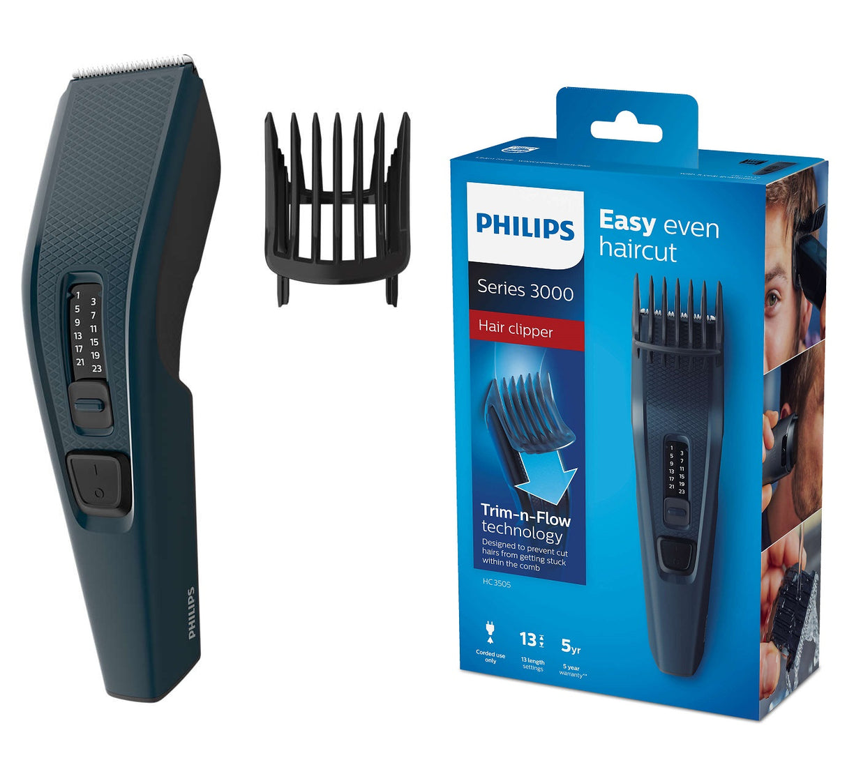 Philips HC3505/15 Corded Hair Clipper
