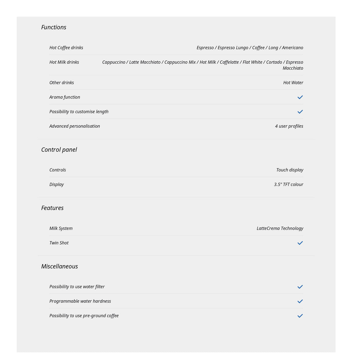 Delonghi EXAM440.55 | EXAM440.55.BG | EXAM440.55.B | EXAM440.55.G Rivelia Automatic Coffee Maker 1450W