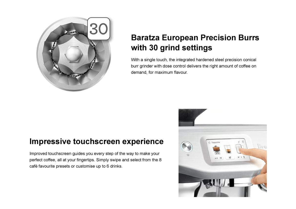 Breville BES881 The Barista Touch™ Impress Coffee Machine with Cold Extraction
