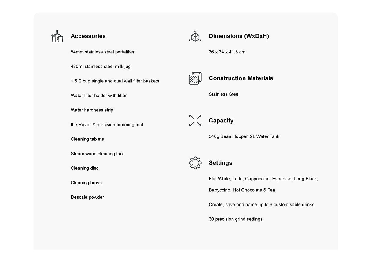 Breville BES881 The Barista Touch™ Impress Coffee Machine with Cold Extraction