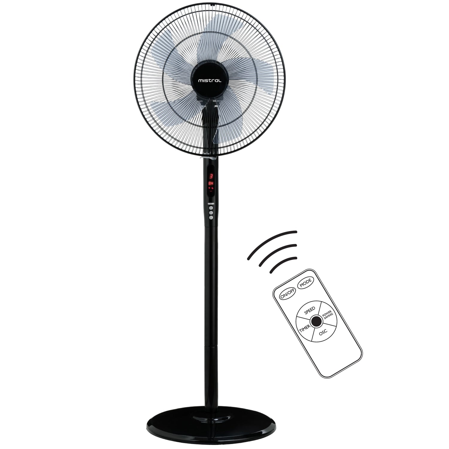 Mistral MSF041R | MSF041DR-DG Remote Stand Fan 16 Inch - Two models are available