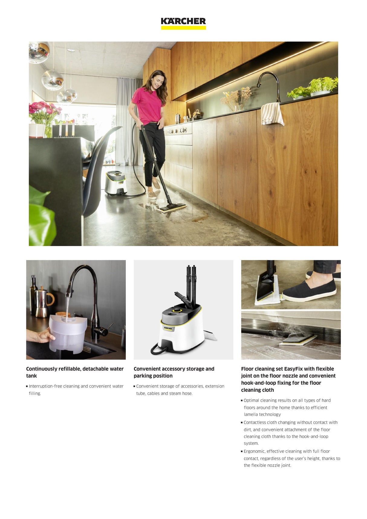 Karcher SC4 Deluxe Easyfix Premium Steam Cleaner