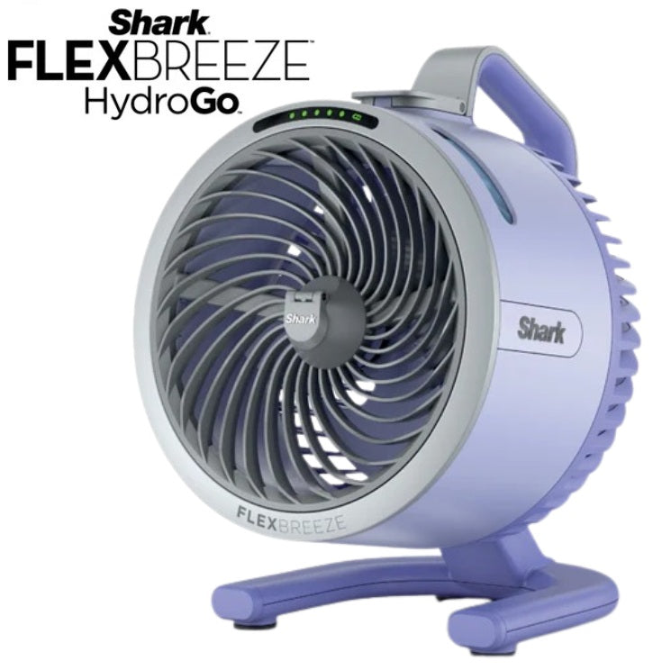 FREE NINJA THIRSTI BOTTLE Worth $59 - DW2401SM Random Color While stocks last - Shark FA050SM FlexBreeze HydroGo™ DC Portable Misting Fan - 4 Colors Available