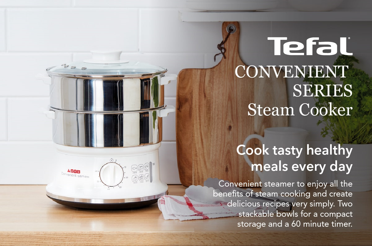 Tefal VC1451 Stainless Steel Convenient Steamer 6L