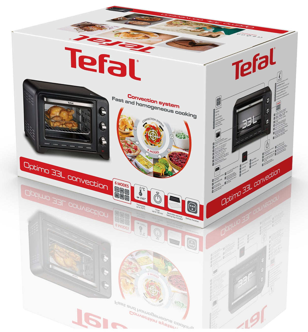 Tefal OF464E Oven Optimo Turnspit 33L