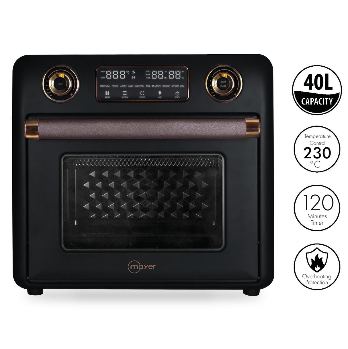 Mayer MMAO40D Digital Oven with Air Fryer Function 40L