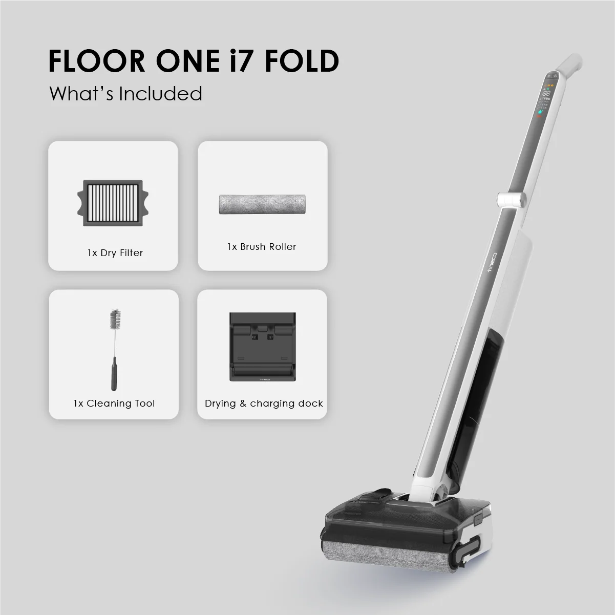 FREE 2 x Cleaning Solution - Tineco Floor One i7 Fold Wet & Dry Vacuum Cleaner