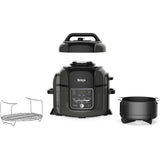 Ninja OP300 Foodi 8 in 1 Multi cooker in one pot, Pressure cooker, Broil, Dehydrate, Slow Cooker, Air Fryer, Grill, Sear/Saute, Steam & More, with 6L Capacity and Recipe Book