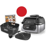 Ninja AG301 Foodi 5 in 1 Indoor Electric Grill with Air Fry, Roast, Bake & Dehydrate, Ninja Grill, Smokefree Airgrill