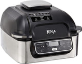 Ninja AG301 Foodi 5 in 1 Indoor Electric Grill with Air Fry, Roast, Bake & Dehydrate, Ninja Grill, Smokefree Airgrill