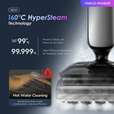 FREE 2 x Cleaning Solution - Tineco Floor One S9 Artist Steam Pro (Grey) Smart Wet & Dry Vacuum Cleaner