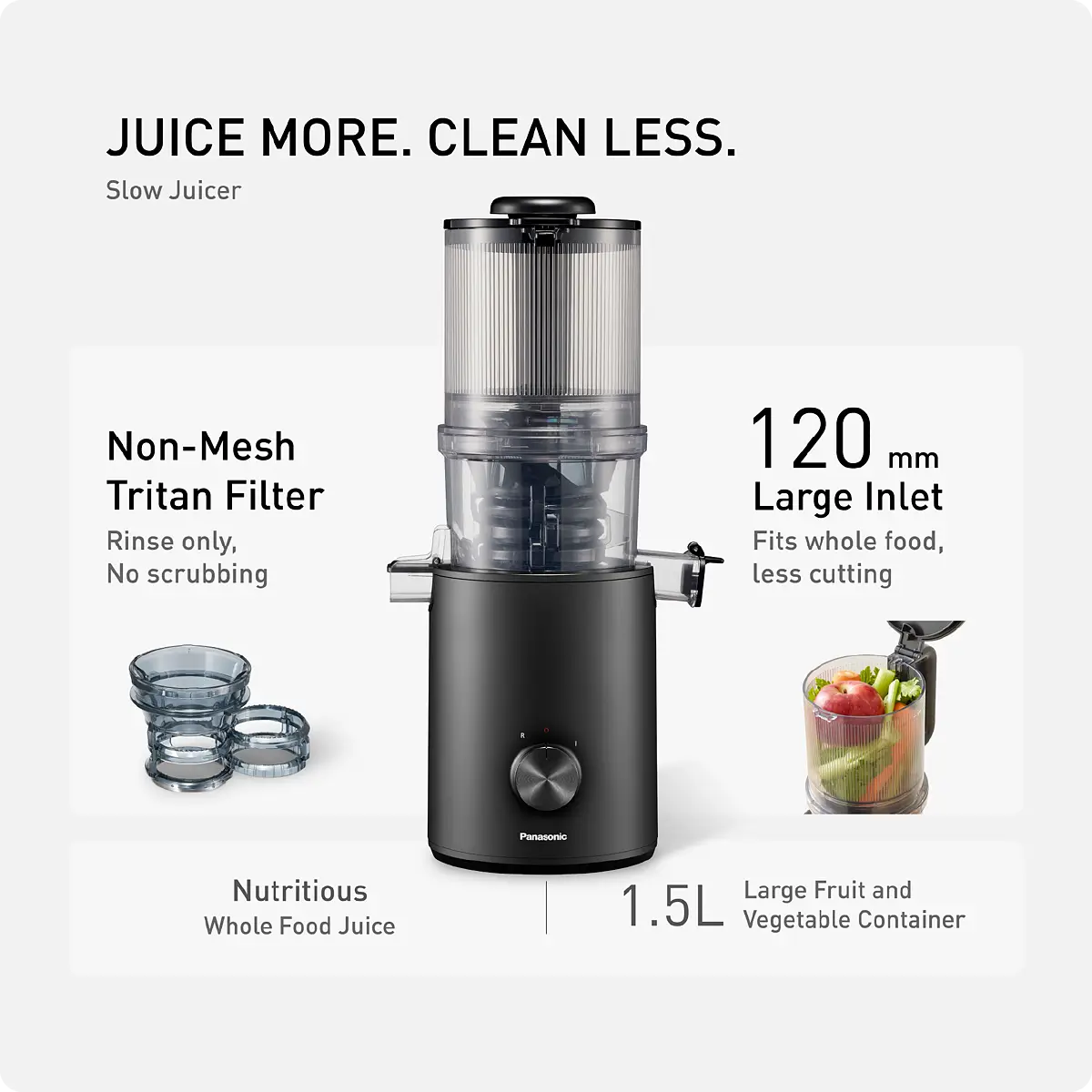Panasonic MJ-L800KSK Slower Juicer