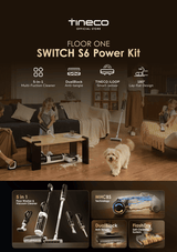 FREE 2 x Cleaning Solution - Tineco Floor One Switch S6 Power Kit Cordless Floor Washer